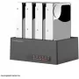Docking station para HDD LC-Power LC-DOCK-U3-4B-V2 com USB 3.0 e suporte multi-bay