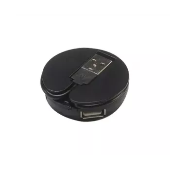 Hub USB Akasa Connect4C 4-IN-1 preto