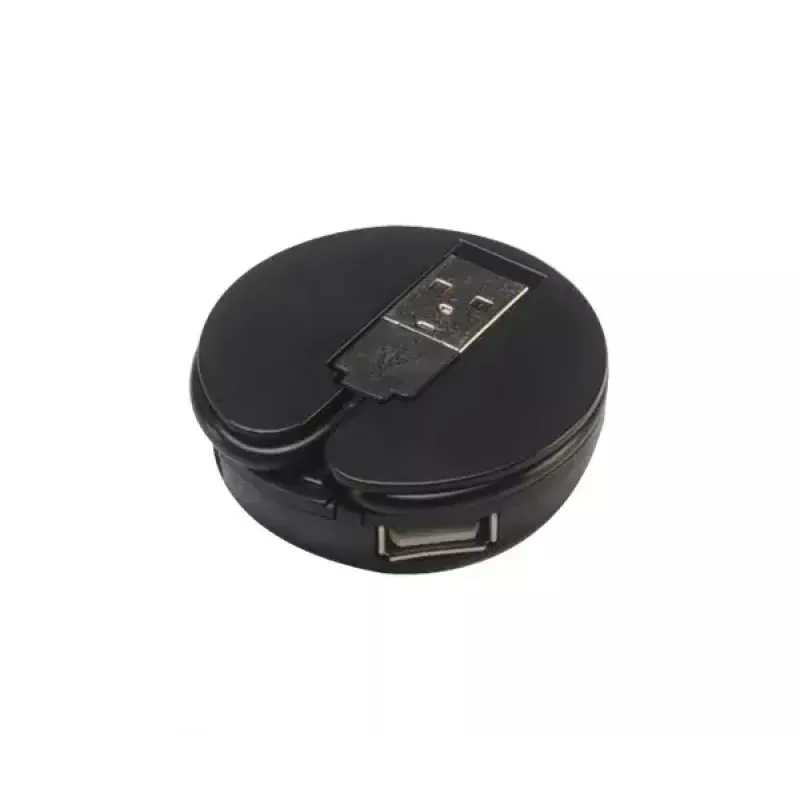 Hub USB Akasa Connect4C 4-IN-1 preto