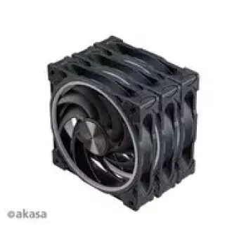 Conjunto de ventoinhas axiais para caixa Akasa SOHO AR LED 12 cm RGB, 3 unidades