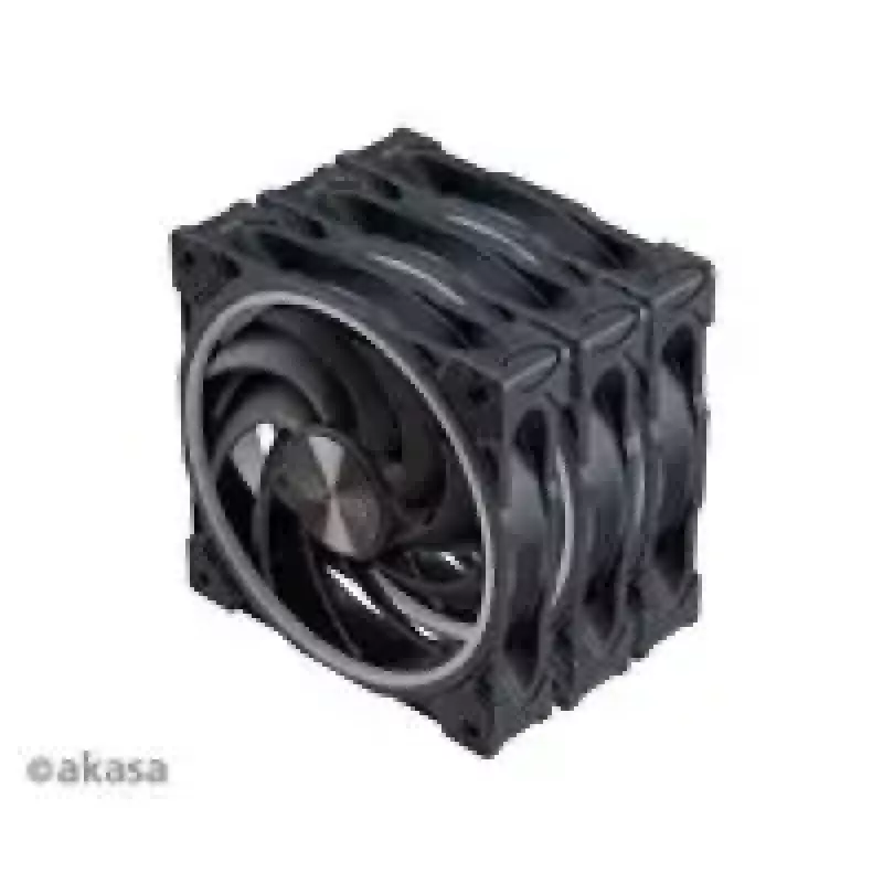 Conjunto de ventoinhas axiais para caixa Akasa SOHO AR LED 12 cm RGB, 3 unidades