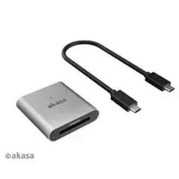 Leitor de cartões Akasa AK-CR-11BK CFexpress 2.0, USB 3.2 Gen 2
