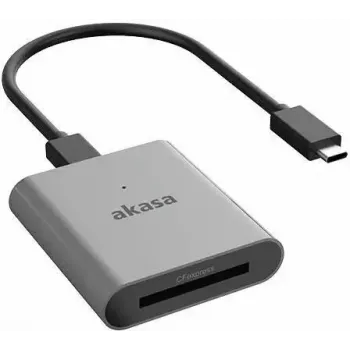 Leitor de cartões Akasa AK-CR-11BK CFexpress 2.0, USB 3.2 Gen 2