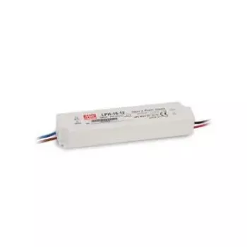 Acessório de iluminação MEAN WELL LPH-18-12 da Synergy21 — 12V, AC 180–264V, 47–63Hz, 175 g, 30×22 mm, branco