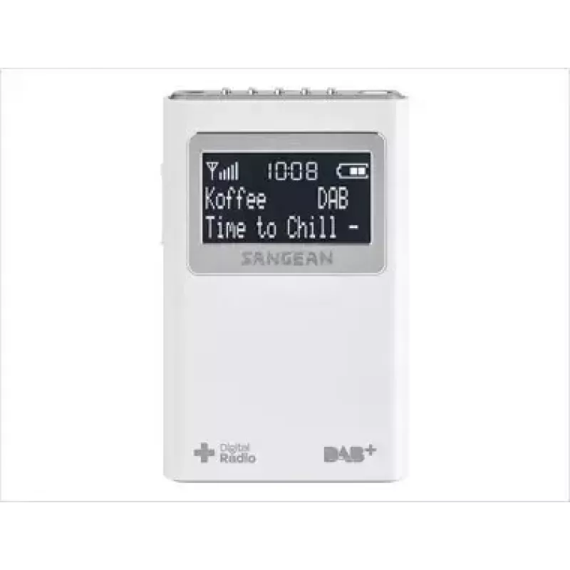 Rádio portátil Sangean DPR-39 DAB+ FM LCD branco