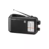 Rádio portátil Sangean MMR-77 analógico AM FM preto auscultadores de 3,5 mm