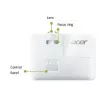 Projetor de curto alcance Acer S1387n, WXGA 1280x800, 4000 ANSI, 20.000:1, HDMI/VGA/RJ45, altifalante 16W, 3,1 kg
