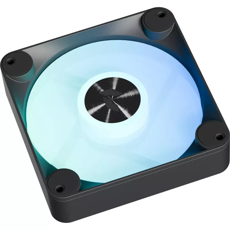 Ventoinha de caixa APNX FP1-R 120 mm, preta, fluxo de ar invertido, pack de 3