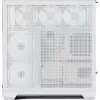 Caixa de PC torre APNX V2-F-WT-v1, branca, com três painéis de vidro temperado