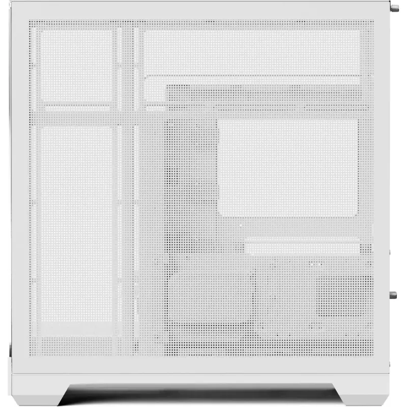 Caixa de PC torre APNX V2-F-WT-v1, branca, com três painéis de vidro temperado
