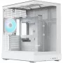 Caixa de PC torre APNX V2-F-WT-v1, branca, com três painéis de vidro temperado