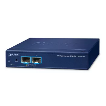 Conversor de média industrial Planet XT-915A 2 portas 10G/1GBASE-X SFP+