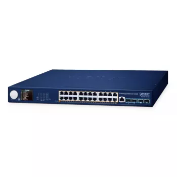 Switch gerido PLANET Layer 3 24 portas 10/100/1000T PoE