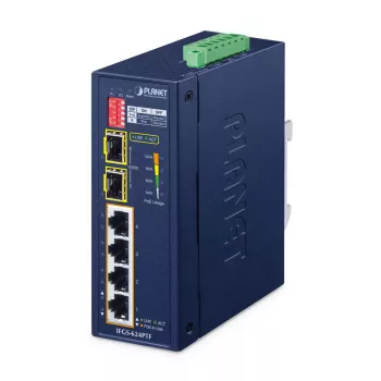 Switch não gerido PLANET IFGS-624PTF 4 portas Fast Ethernet PoE