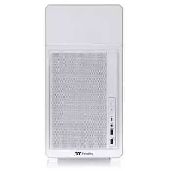 Caixa de computador THERMALTAKE TR300 TG Snow White Mid-Tower, painel lateral em vidro temperado
