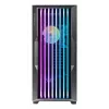 Caixa de PC AZZA Guardian Glass Midi Tower – preta, ATX/Micro‑ATX/ITX/EATX, suporta 3,5 polegadas×2 / 2,5 polegadas×4, ventoinhas frontais de 120/140 mm