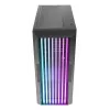 Caixa de PC AZZA Guardian Glass Midi Tower – preta, ATX/Micro‑ATX/ITX/EATX, suporta 3,5 polegadas×2 / 2,5 polegadas×4, ventoinhas frontais de 120/140 mm