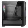 Caixa de PC AZZA Guardian Glass Midi Tower – preta, ATX/Micro‑ATX/ITX/EATX, suporta 3,5 polegadas×2 / 2,5 polegadas×4, ventoinhas frontais de 120/140 mm