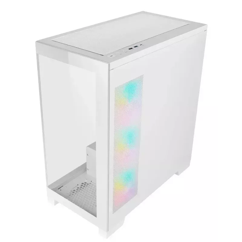 AZZA Cove 570W caixa Midi Tower CSAZ-570W, USB Type-C, 4x ventoinhas ARGB, branco