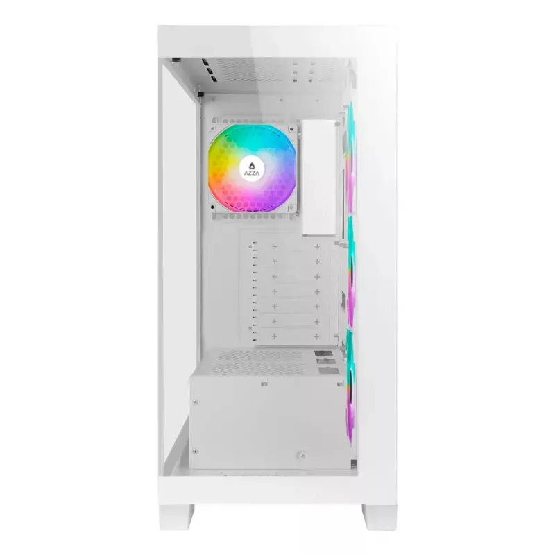 AZZA Cove 570W caixa Midi Tower CSAZ-570W, USB Type-C, 4x ventoinhas ARGB, branco