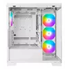 AZZA Cove 570W caixa Midi Tower CSAZ-570W, USB Type-C, 4x ventoinhas ARGB, branco