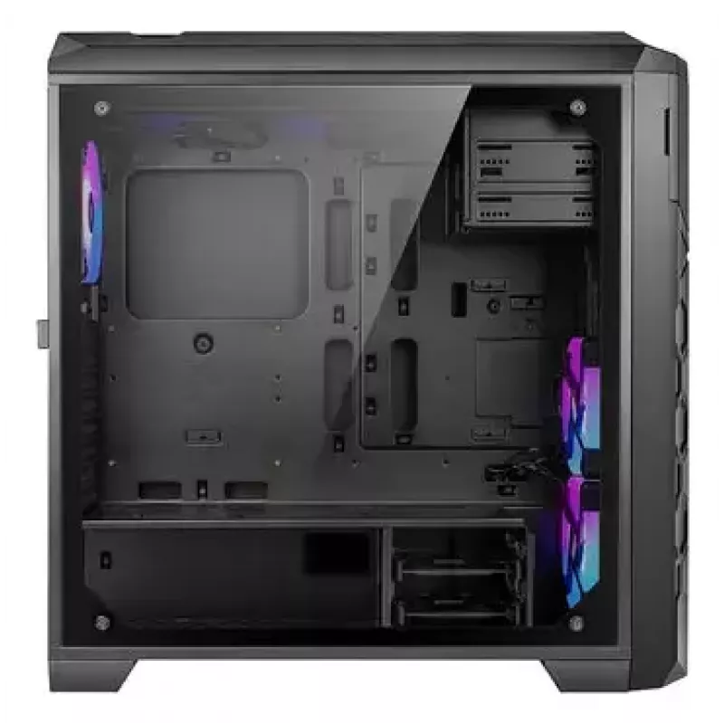 Caixa de PC AZZA STORM ARGB Full Tower – preta, suporte ATX/Micro-ATX/EATX, ventoinhas ARGB pré-instaladas