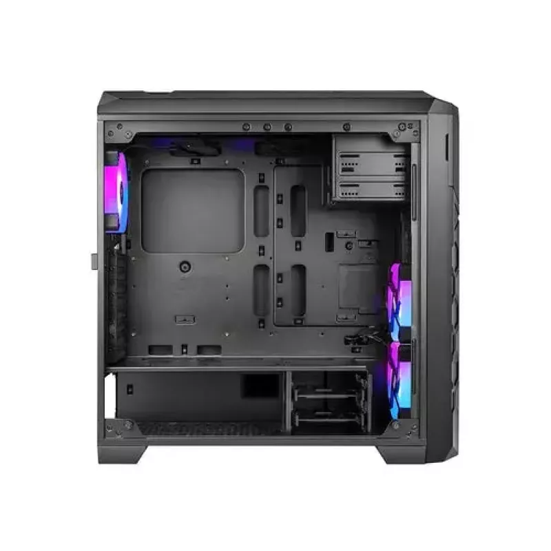 Caixa de PC AZZA STORM ARGB Full Tower – preta, suporte ATX/Micro-ATX/EATX, ventoinhas ARGB pré-instaladas