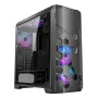 Caixa de PC AZZA STORM ARGB Full Tower – preta, suporte ATX/Micro-ATX/EATX, ventoinhas ARGB pré-instaladas