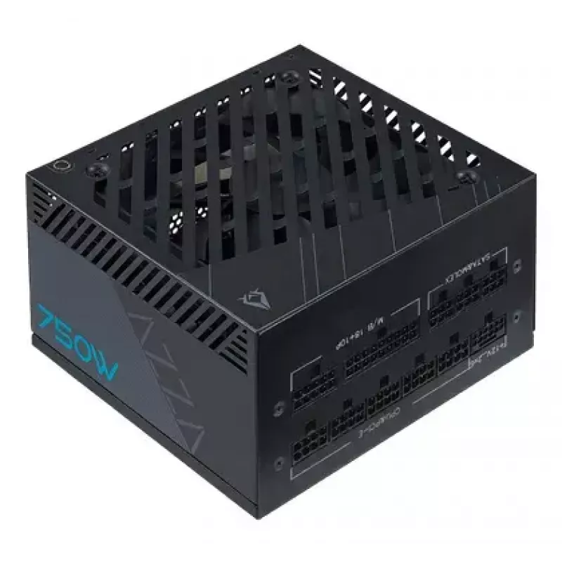 Fonte de alimentação Azza PSAZ-750G 750 W 20+4 pinos ATX ATX preta