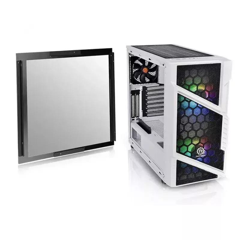 Caixa para PC Thermaltake Commander C31 TG Snow ARGB Edition Midi Tower preto, branco