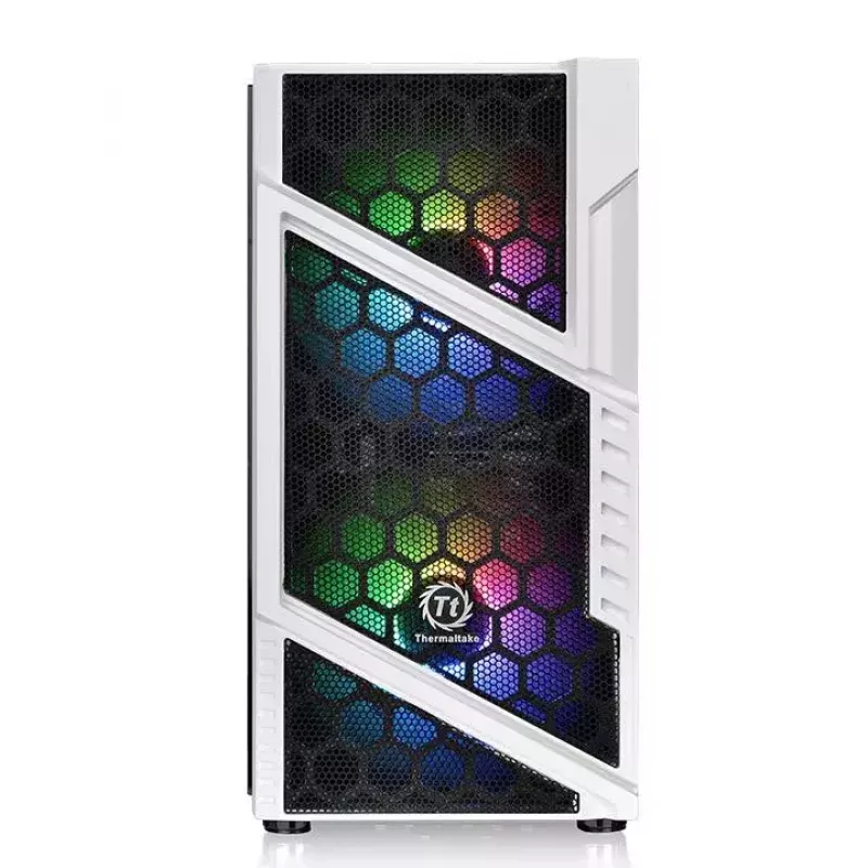 Caixa para PC Thermaltake Commander C31 TG Snow ARGB Edition Midi Tower preto, branco