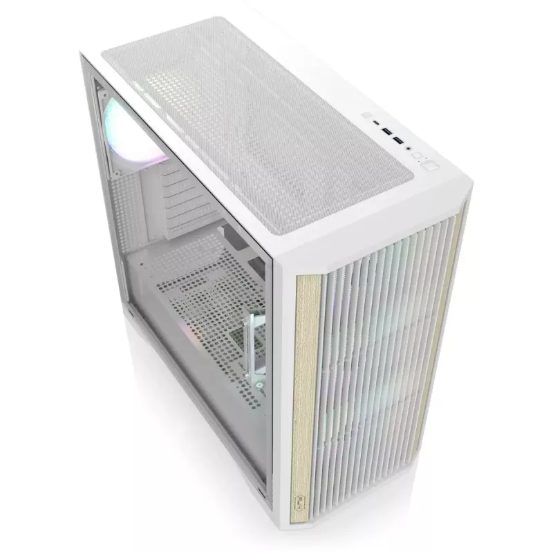 Caixa para PC Tower RAIJINTEK AGOS MAX-MS4 branco com vidro temperado