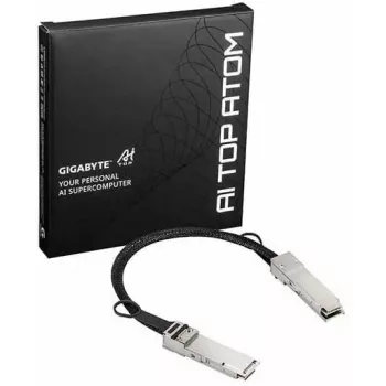 Cabo de rede GIGABYTE ATC9000-QSFP QSFP112 para QSFP112 40 cm