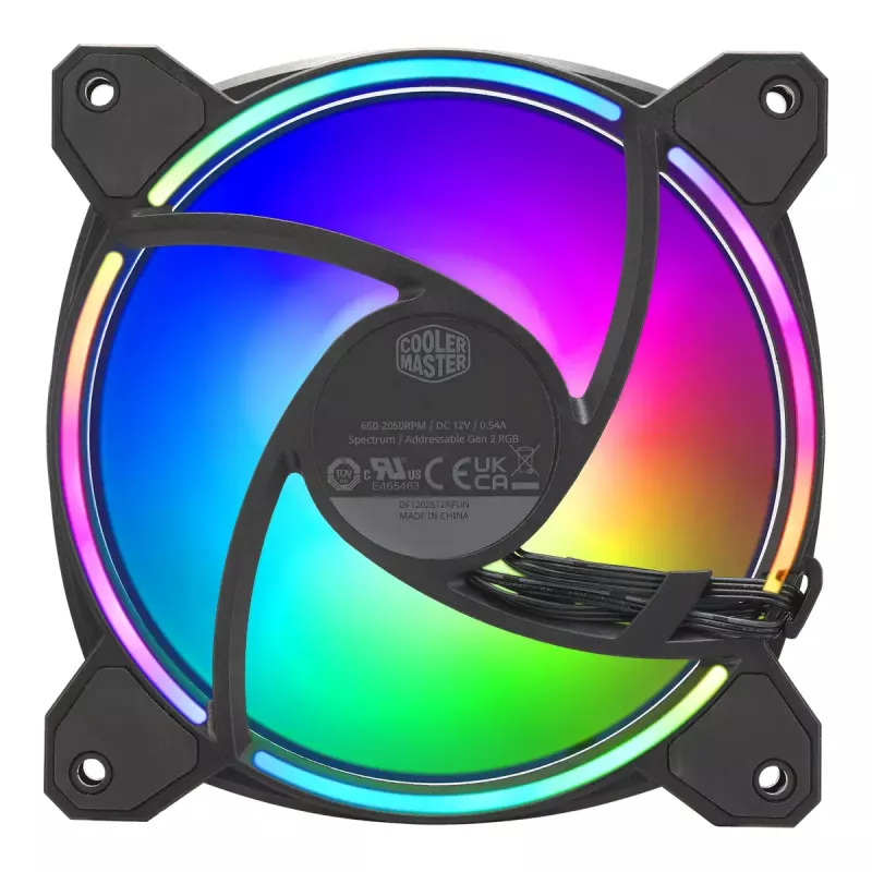 Ventoinha Cooler Master MasterFan MF120 Halo² 12 cm preto 3 unid.
