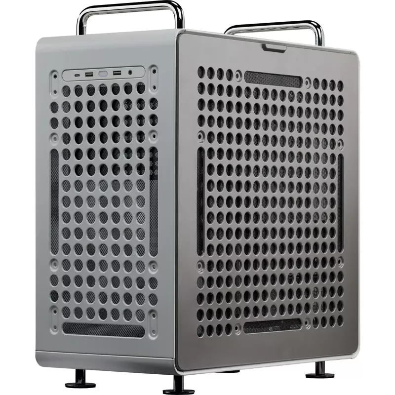 Caixa para computador Cooler Master QUBE 540 Moonstone — Mid-Tower com painel lateral em vidro temperado (cinzento)