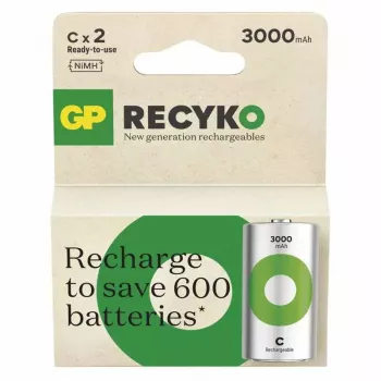 Bateria recarregável GP Batteries Recyko 3000 C NiMH 3000 mAh 1,2 V