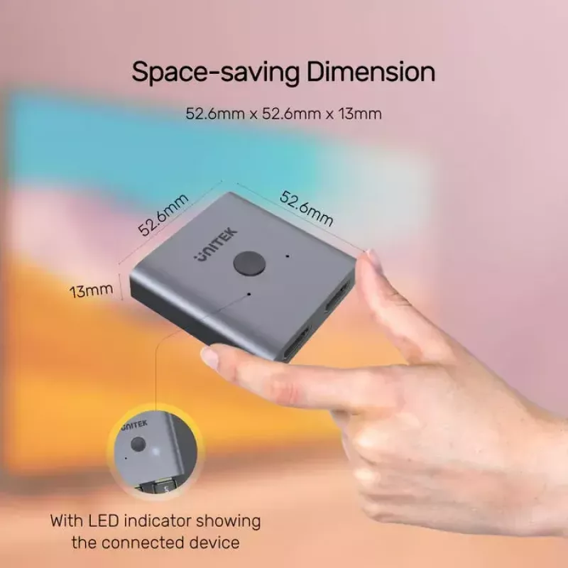 Splitter de vídeo UNITEK V1127A HDMI 2x HDMI