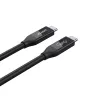 Cabo USB4 Gen 2x2 USB-C Unitek C14100BK-0.8M — 0,8 m, USB-C para USB-C, 40 Gbit/s, preto