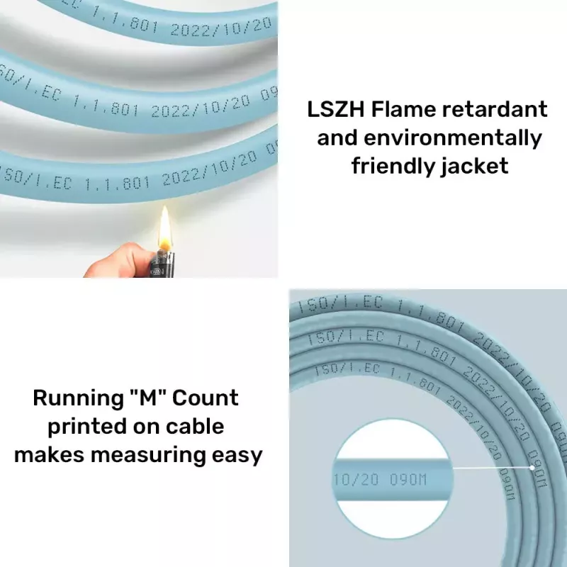 Cabo de rede UNITEK C18122BL RJ45 Cat7 305m Azul