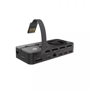 Docking station UNITEK G1002B para Nintendo Switch com fios Preto