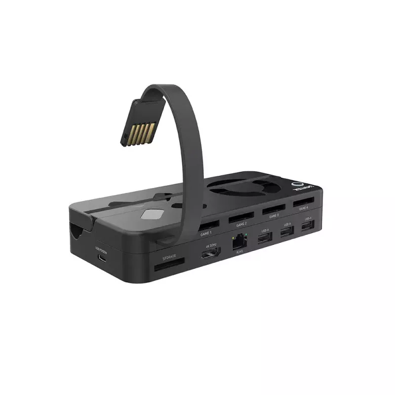 Docking station UNITEK G1002B para Nintendo Switch com fios Preto