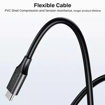 Cabo de alimentação UNITEK C14115BK-1.8M USB-C DC 1,8 m 20 V 3,25 A