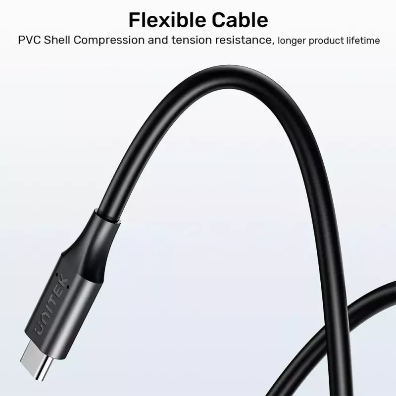 Cabo de alimentação UNITEK C14115BK-1.8M USB-C DC 1,8 m 20 V 3,25 A