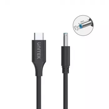 Cabo de alimentação UNITEK C14117BK-1.8M USB C DC 1,8 m 20 V 3,25 A
