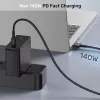 Cabo de alimentação UNITEK C14121BK-1M preto MagSafe 3 USB-C 1m 28V 5A