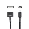 Cabo de alimentação UNITEK C14121BK-1M preto MagSafe 3 USB-C 1m 28V 5A