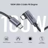 Cabo USB UNITEK C14123BK-1M 1m USB 2.0 preto cinzento