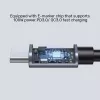Cabo USB UNITEK C14123BK-1M 1m USB 2.0 preto cinzento