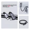 Cabo USB UNITEK C14123BK-1M 1m USB 2.0 preto cinzento