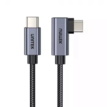 Cabo USB UNITEK C14123BK-1M 1m USB 2.0 preto cinzento